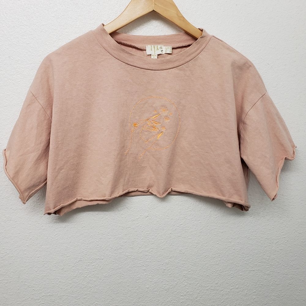 Zya Graphic Crop Tee Size 4